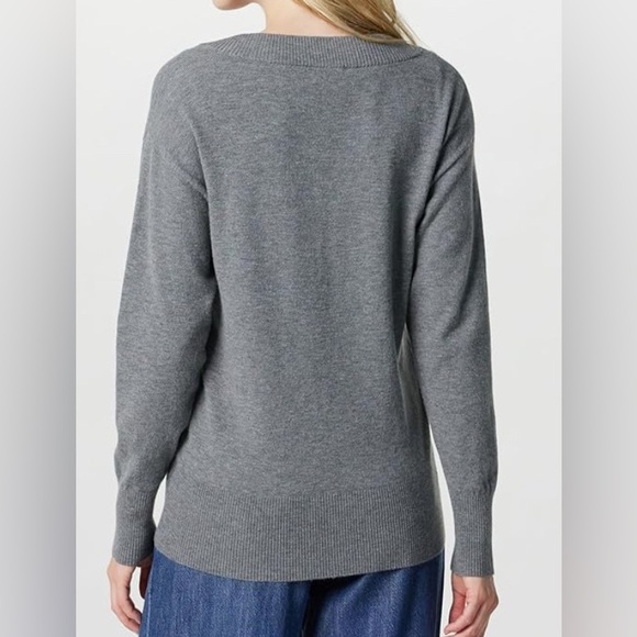 84. NWT The Drop Women's Maye Essential V-Neck Sweater - Picture 2 of 4